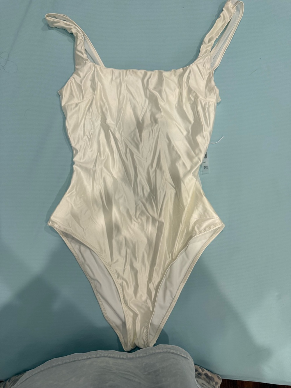 Sleek White One-Piece Swimwear Never Worn